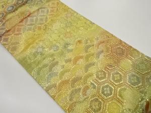 青海波・亀甲・蜀江模様織出し袋帯